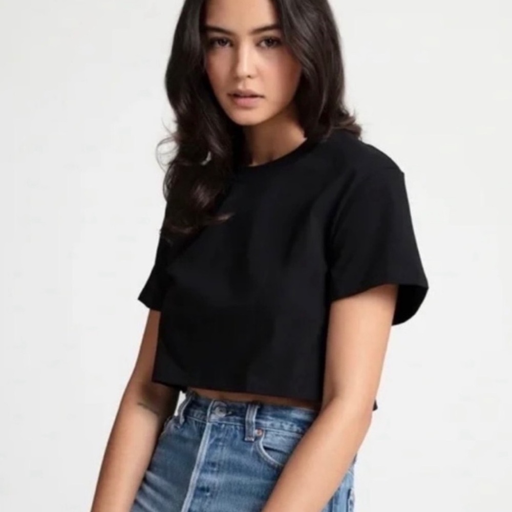 Women's Black Crop Top